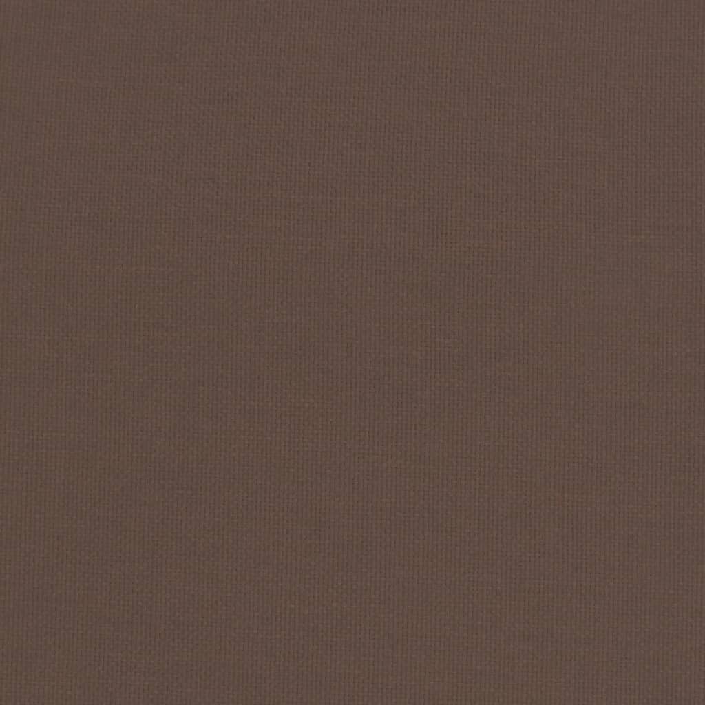 Sedia a Dondolo Marrone Scuro in Tessuto