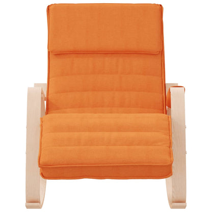 Sedia a Dondolo Giallo Scuro in Tessuto