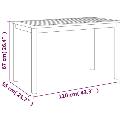 Set da Pranzo Giardino 4pz con Cuscini Legno Massello di Acacia | homemem39