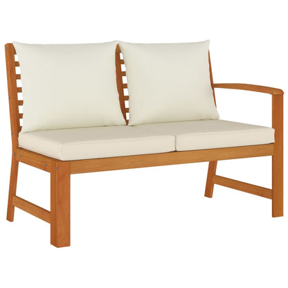 Set da Pranzo da Giardino 6pz con Cuscini Legno Massello Acacia | homemem39