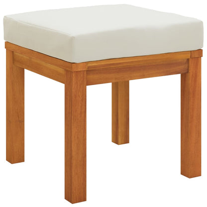 Set da Pranzo da Giardino 6pz con Cuscini Legno Massello Acacia | homemem39