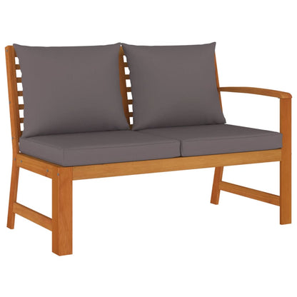 Set da Pranzo Giardino 11 pz con Cuscini Legno Massello Acacia