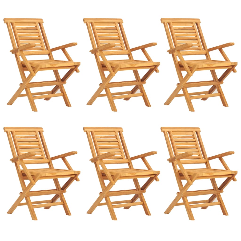 Set da Pranzo da Giardino 7 pz in Legno Massello di Teak | homemem39