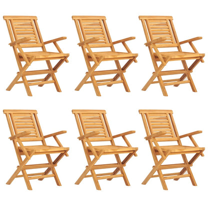 Set da Pranzo da Giardino 7 pz in Legno Massello di Teak | homemem39