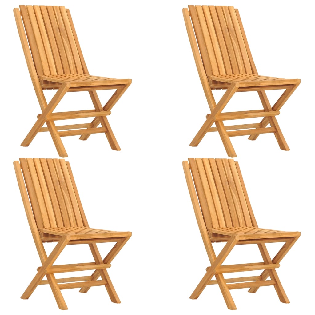 Set da Pranzo per Giardino 5 pz in Legno Massello di Teak | homemem39