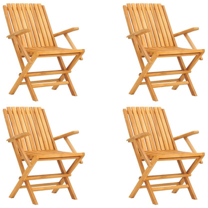 Set da Pranzo per Giardino 5 pz in Legno Massello di Teak | homemem39