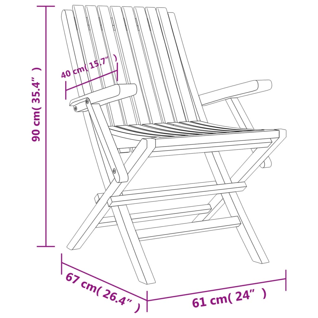 Set da Pranzo da Giardino 7 pz in Legno Massello di Teak | homemem39
