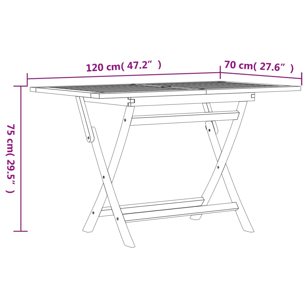 Set da Pranzo da Giardino 7 pz in Legno Massello di Teak | homemem39