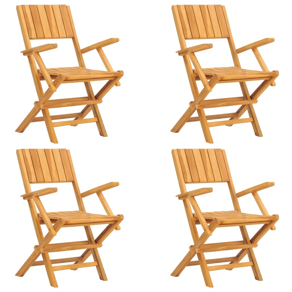 Set da Pranzo per Giardino 5 pz in Legno Massello di Teak | homemem39