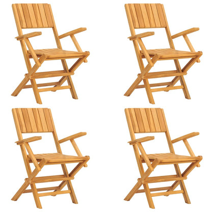 Set da Pranzo per Giardino 5 pz in Legno Massello di Teak | homemem39
