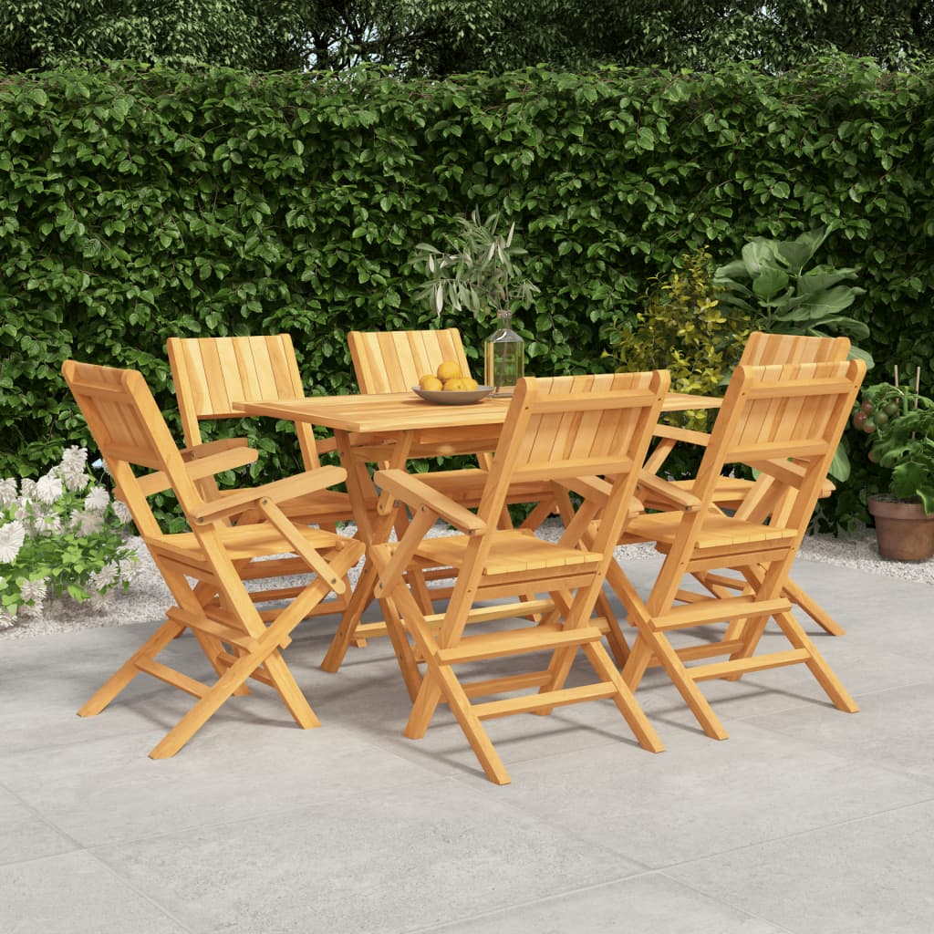Set da Pranzo da Giardino 7 pz in Legno Massello di Teak | homemem39