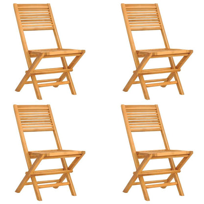 Set da Pranzo per Giardino 5 pz in Legno Massello di Teak | homemem39