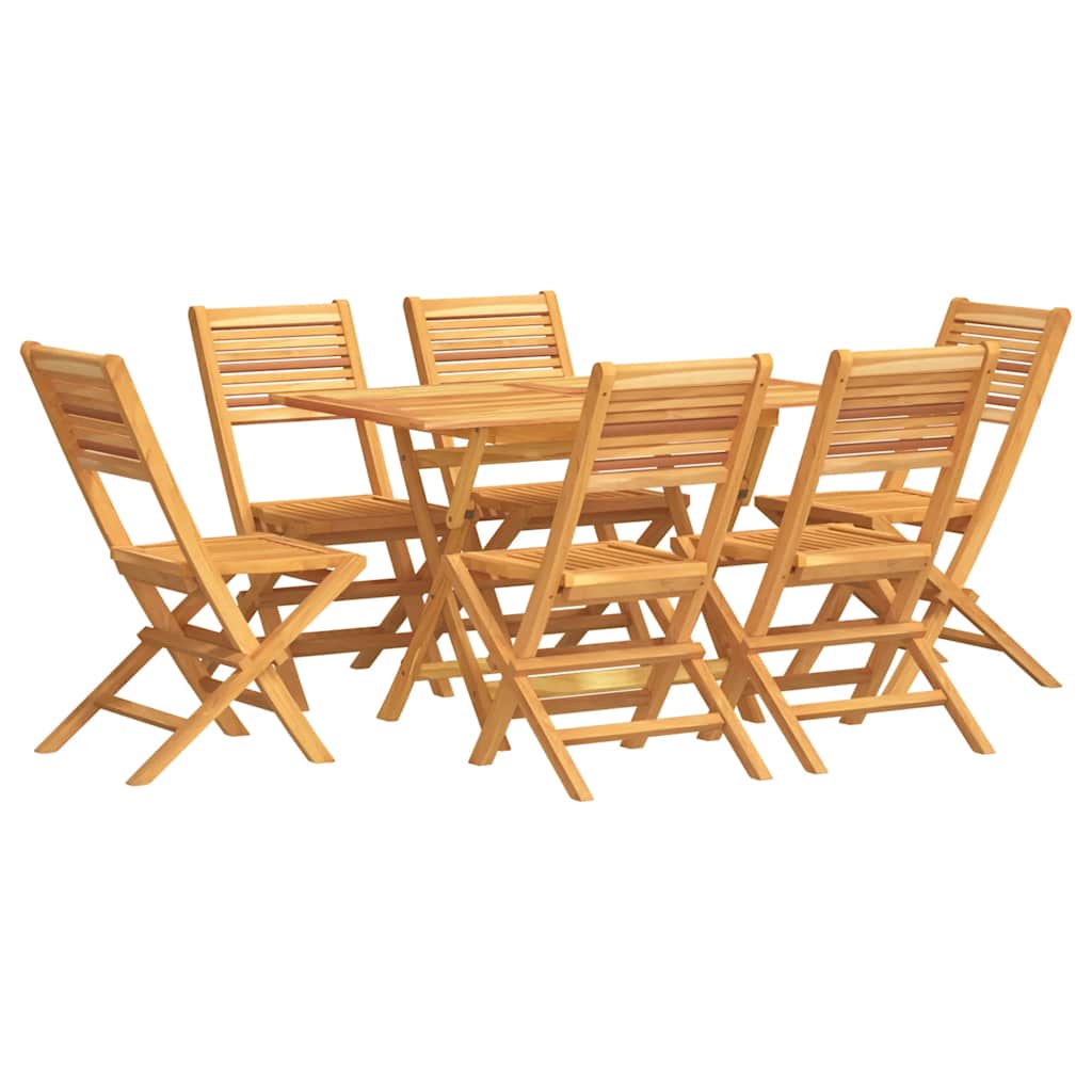 Set da Pranzo da Giardino 7 pz in Legno Massello di Teak | homemem39