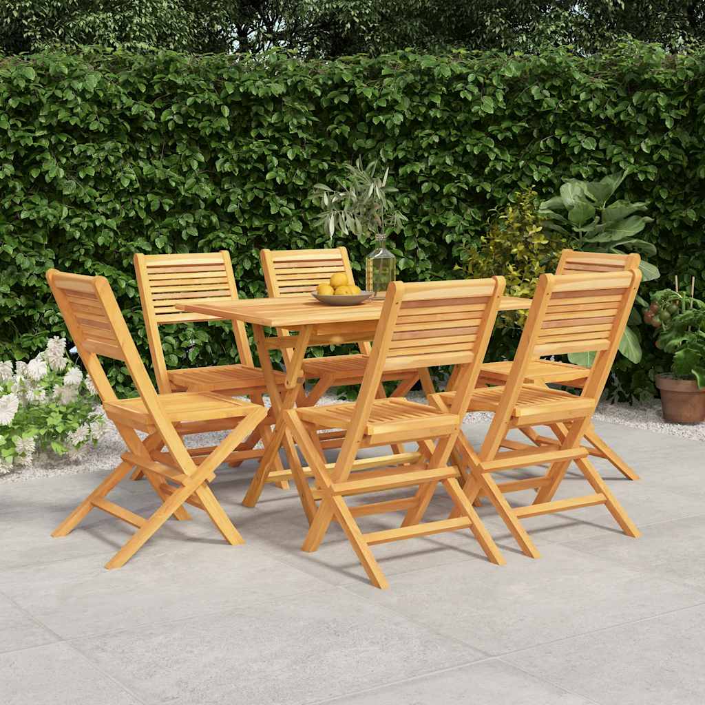 Set da Pranzo da Giardino 7 pz in Legno Massello di Teak | homemem39