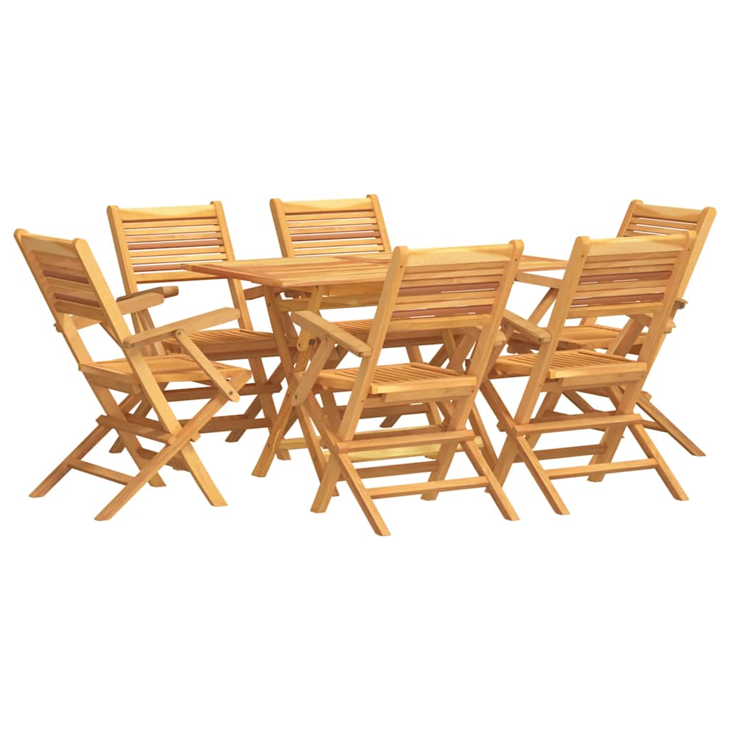 Set da Pranzo da Giardino 7 pz in Legno Massello di Teak | homemem39