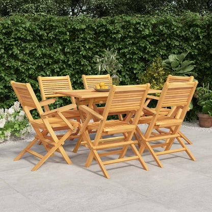 Set da Pranzo da Giardino 7 pz in Legno Massello di Teak | homemem39