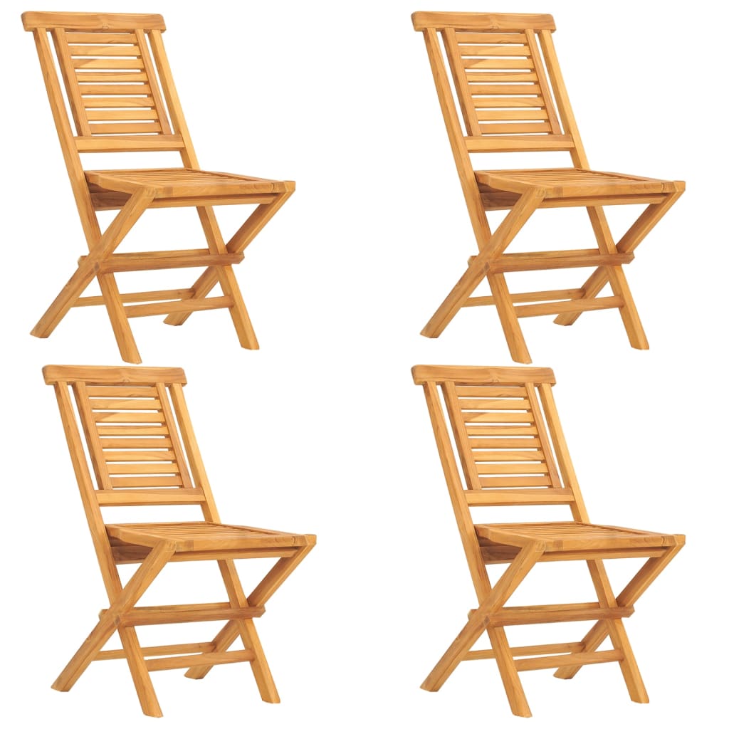 Set da Pranzo per Giardino 5 pz in Legno Massello di Teak | homemem39