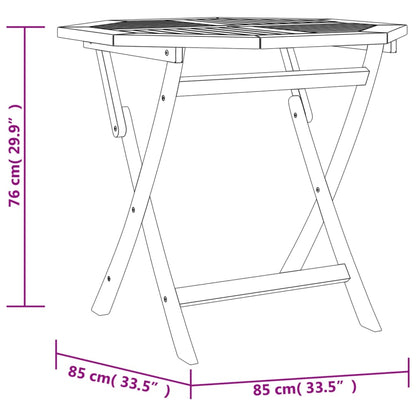 Set da Pranzo per Giardino 5 pz in Legno Massello di Teak | homemem39