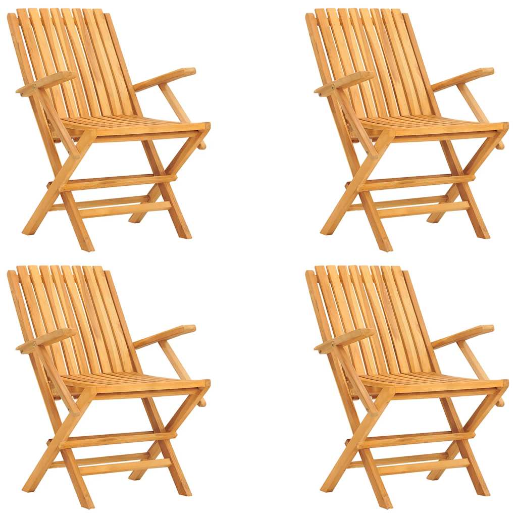 Set da Pranzo per Giardino 5 pz in Legno Massello di Teak | homemem39