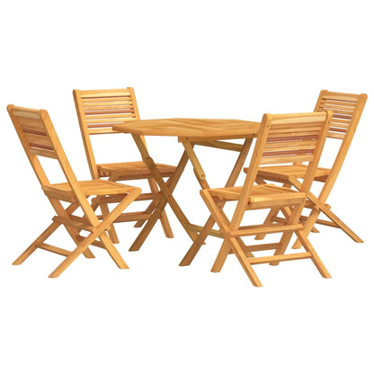 Set da Pranzo per Giardino 5 pz in Legno Massello di Teak | homemem39