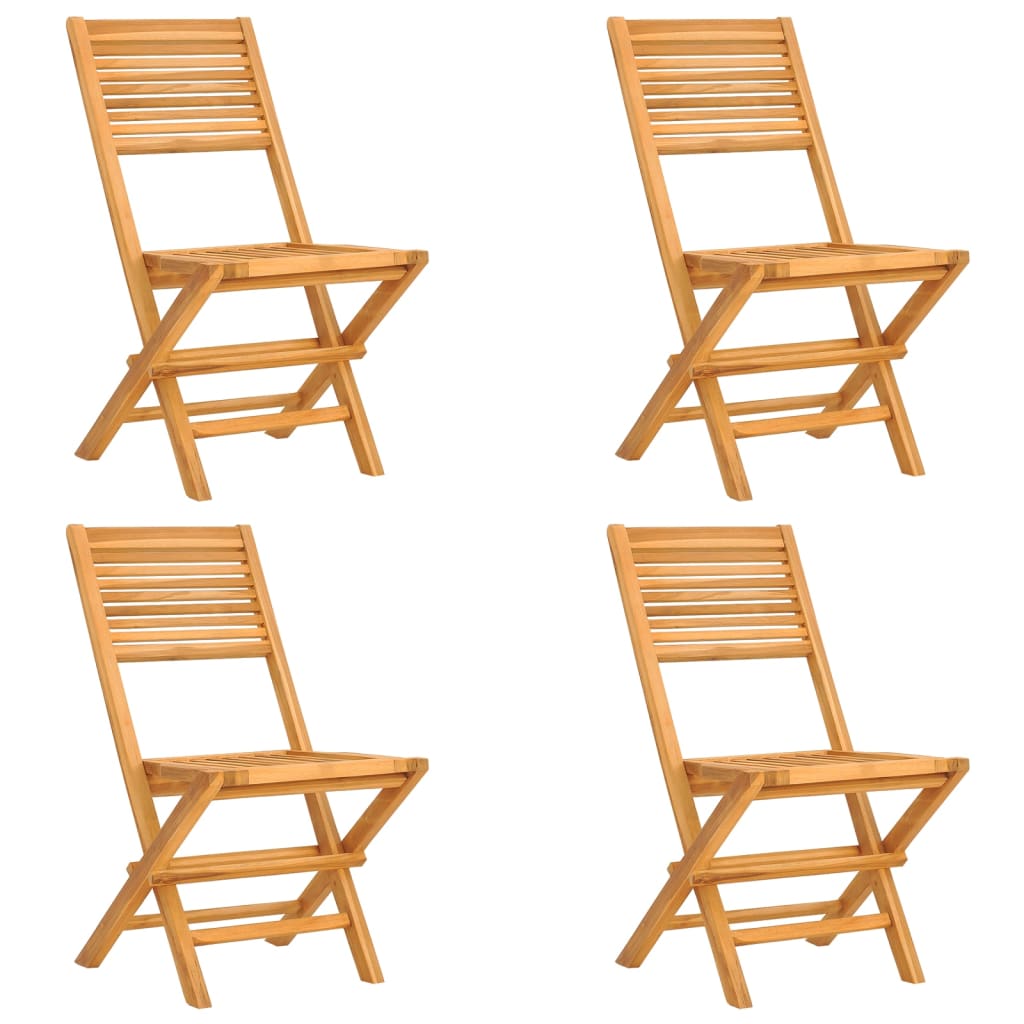 Set da Pranzo per Giardino 5 pz in Legno Massello di Teak | homemem39