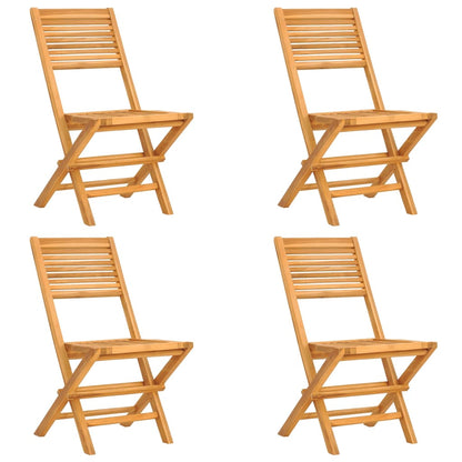Set da Pranzo per Giardino 5 pz in Legno Massello di Teak | homemem39