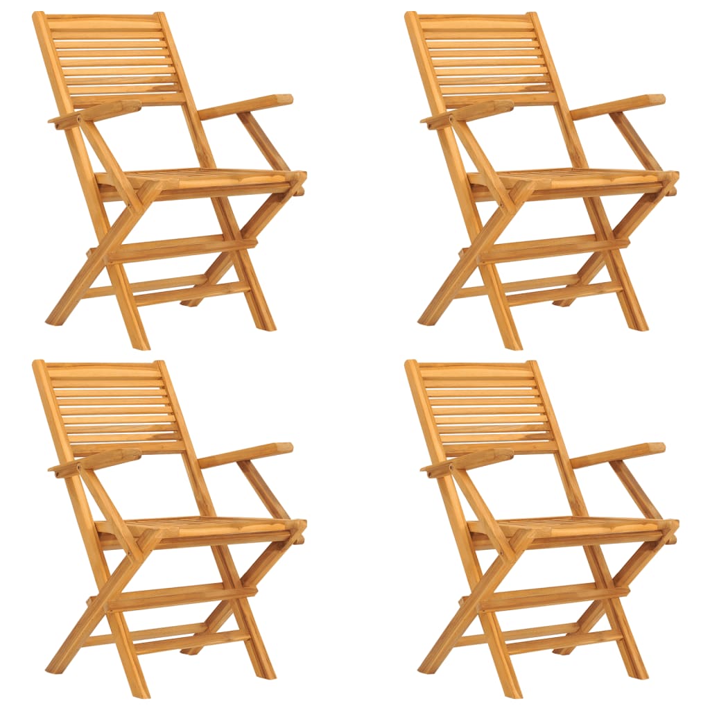 Set da Pranzo per Giardino 5 pz in Legno Massello di Teak | homemem39