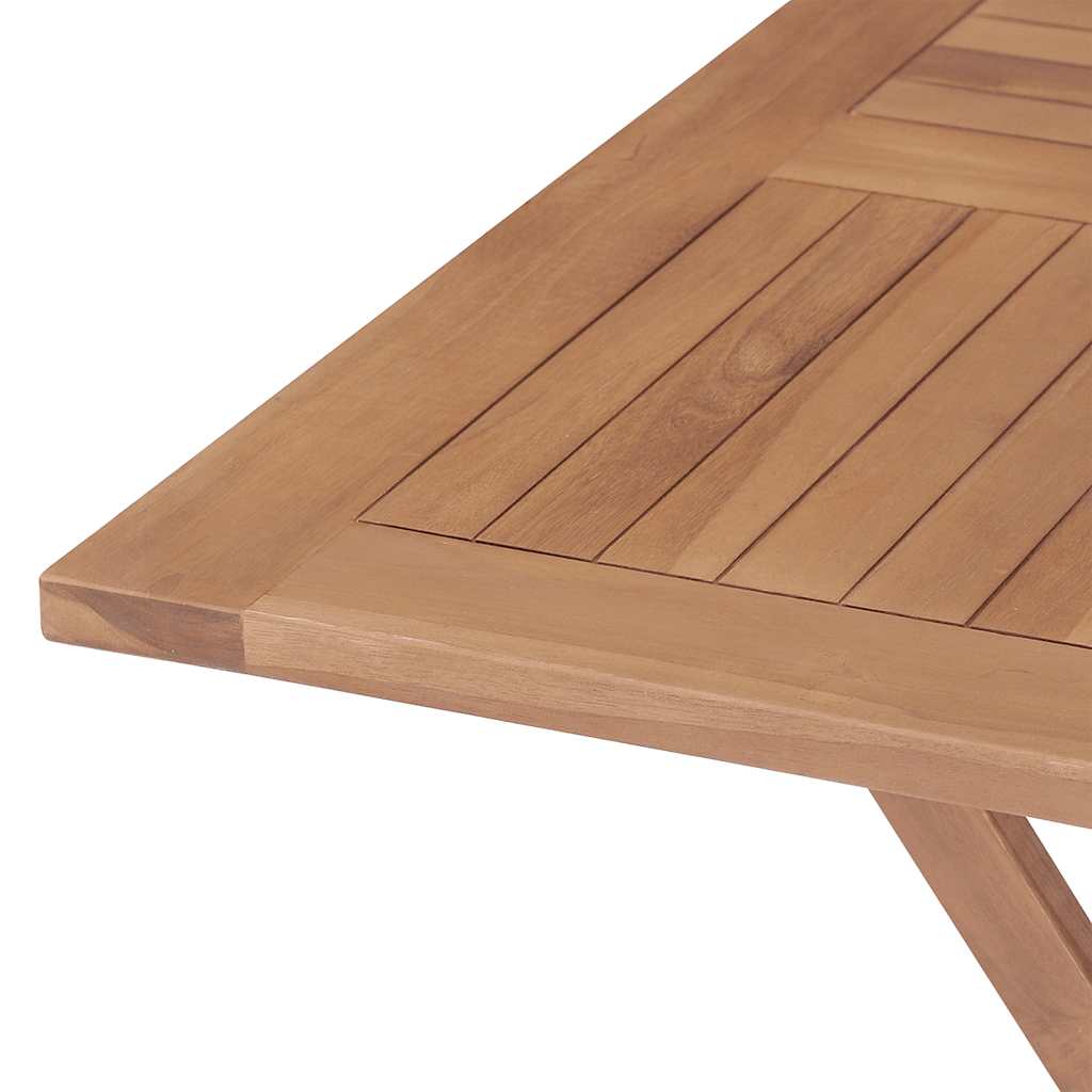 Set da Pranzo per Giardino 5 pz in Legno Massello di Teak | homemem39