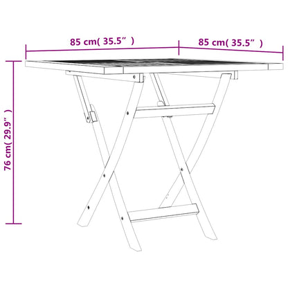 Set da Pranzo per Giardino 5 pz in Legno Massello di Teak | homemem39