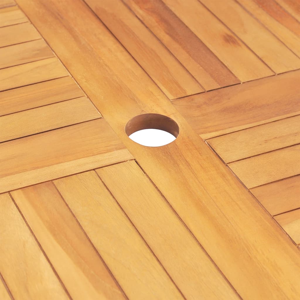 Set da Pranzo per Giardino 5 pz in Legno Massello di Teak - homemem39