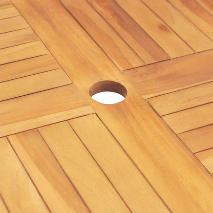 Set da Pranzo per Giardino 5 pz in Legno Massello di Teak - homemem39