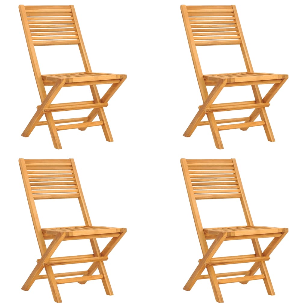 Set da Pranzo per Giardino 5 pz in Legno Massello di Teak | homemem39
