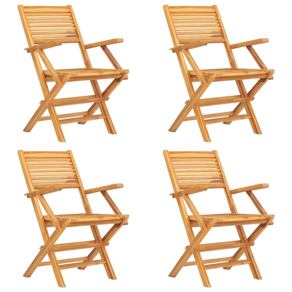 Set da Pranzo per Giardino 5 pz in Legno Massello di Teak | homemem39