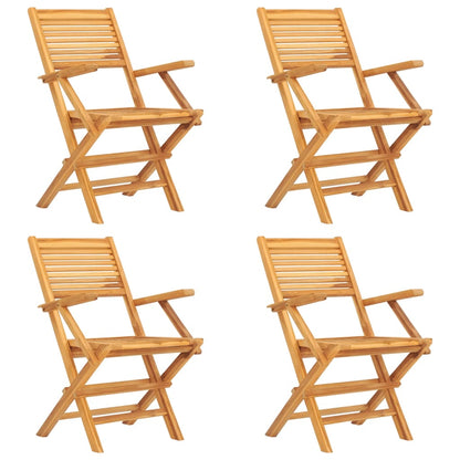 Set da Pranzo per Giardino 5 pz in Legno Massello di Teak | homemem39