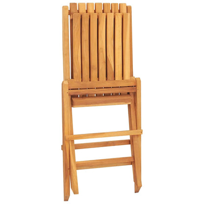 Sedie da Giardino Pieghevoli 8pz 47x47x89cm Legno Massello Teak - homemem39