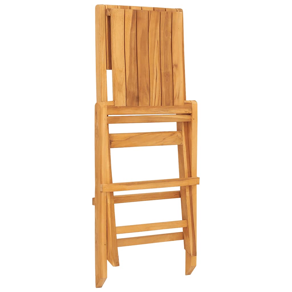 Sedie da Giardino Pieghevoli 4pz 47x61x90cm Legno Massello Teak - homemem39
