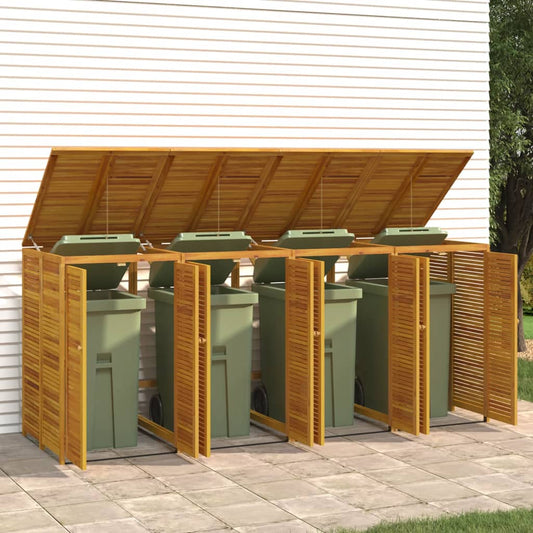 Copribidone Quadruplo 210x89x117 cm in Legno Massello di Acacia - homemem39