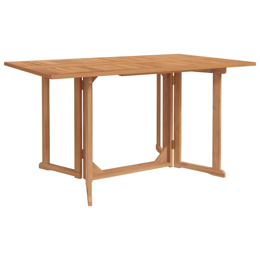 Set da Pranzo per Giardino 7 pcs Marrone Legno massello di teak