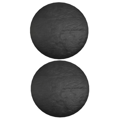 Coperture Mobili da Giardino 2pz 6 Occhielli Ø125x75 cm Rotonde | homemem39