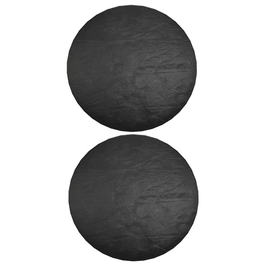Coperture Mobili da Giardino 2pz 6 Occhielli Ø125x75 cm Rotonde | homemem39