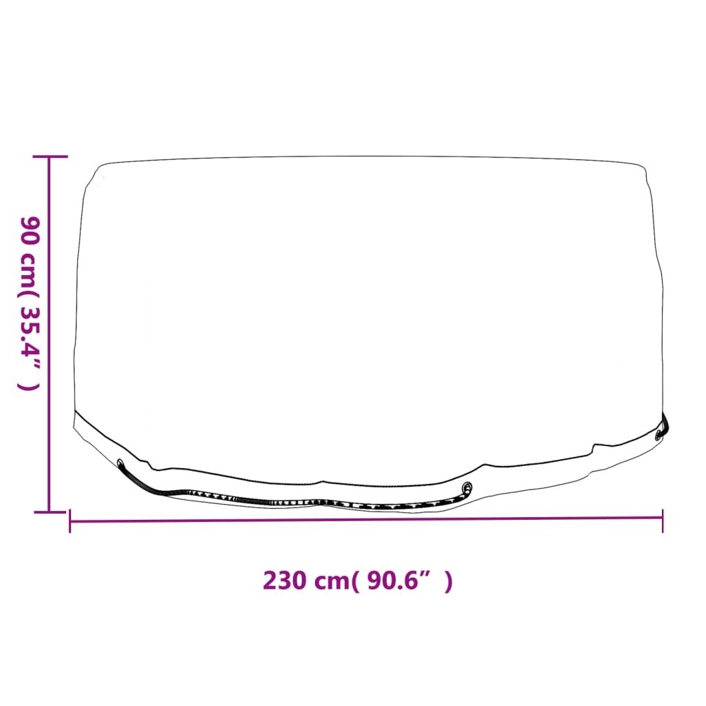Coperture Mobili da Giardino 2pz 10 Occhielli Ø230x90cm Rotonde | homemem39