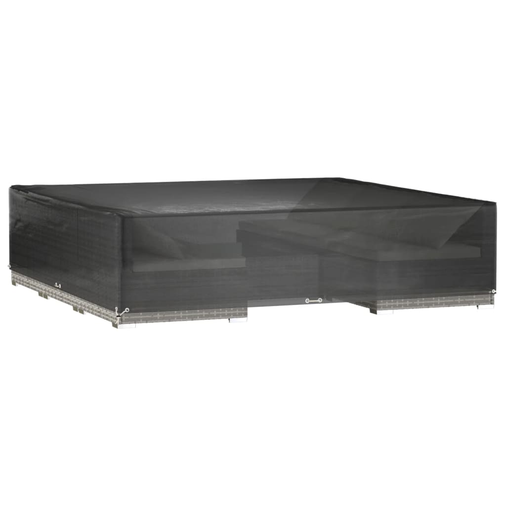 Copri Mobili da Giardino 2pz 16 Occhielli 240x240x55cm Quadrato | homemem39