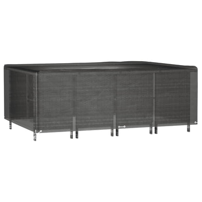Copri Mobili Giardino 2pz 12Occhielli 240x180x80cm Rettangolare | homemem39