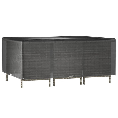 Copri Mobili Giardino 2pz 12Occhielli 270x180x90cm Rettangolare