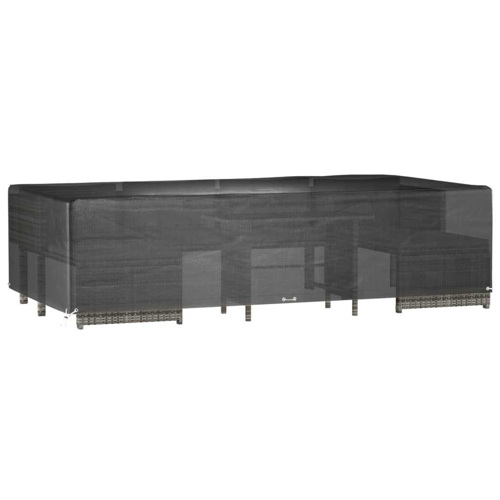 Copri Mobili Giardino 2pz 12 Occhielli 315x160x75cm Rettangolo