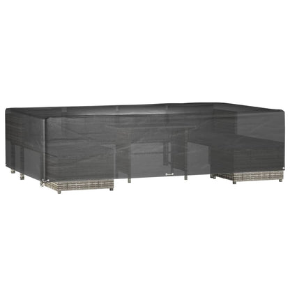 Copri Mobili Giardino 2pz 12 Occhielli 315x180x75cm Rettangolo | homemem39