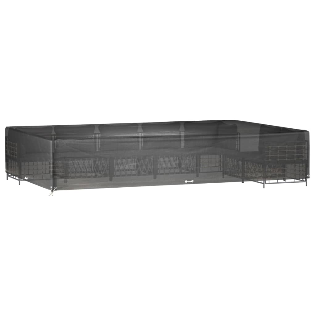 Copri Mobili Giardino 2pz 16 Occhielli 325x205x60cm Rettangolo | homemem39