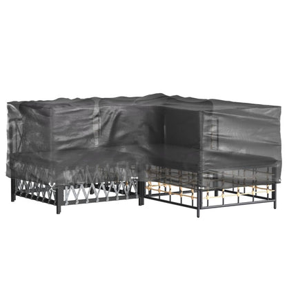 Coperture Mobili da Giardino a L 2pz 12 Occhielli 185x185x70cm | homemem39