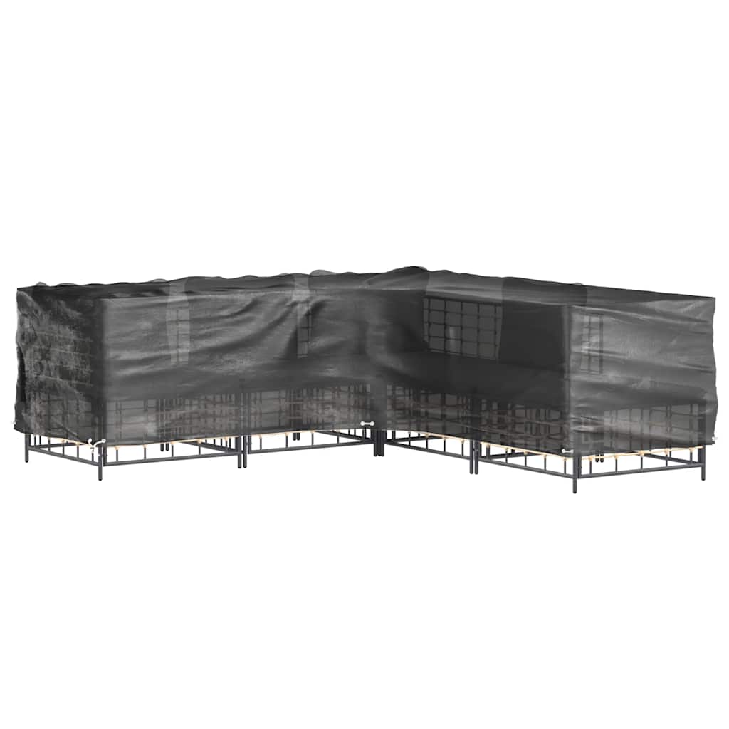 Coperture Mobili da Giardino a L 2pz 12 Occhielli 185x185x90cm | homemem39