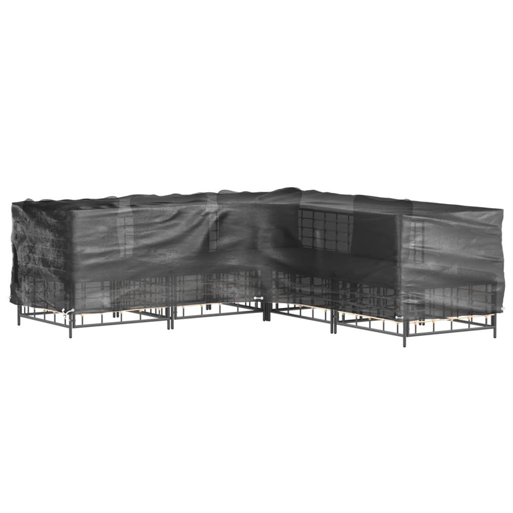 Coperture Mobili da Giardino a L 2pz 16 Occhielli 250x250x70cm